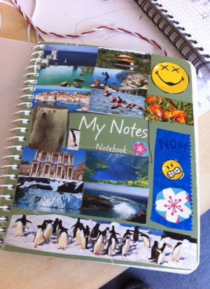 decorate a notebook!
